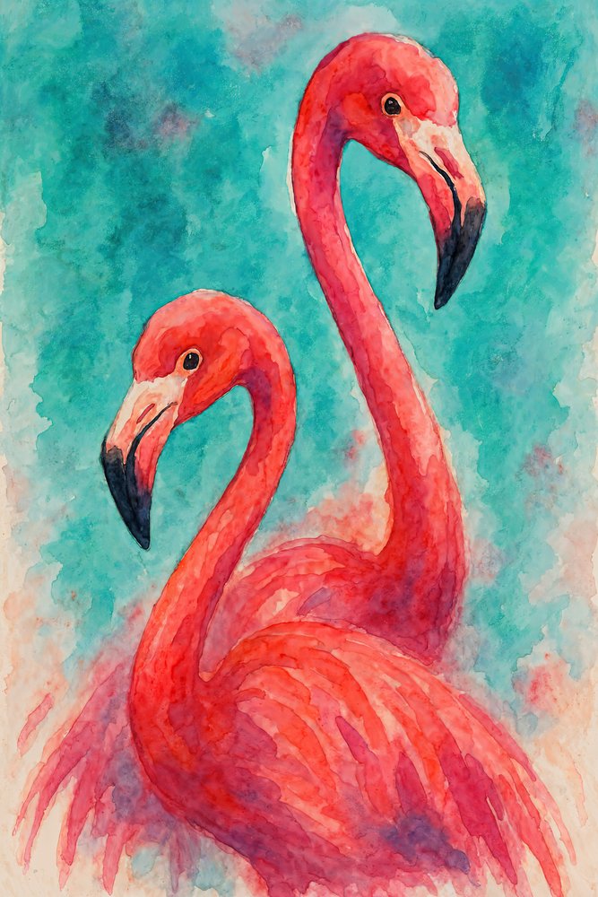 Tropiske lyserøde flamingoer af Natalie Bruns