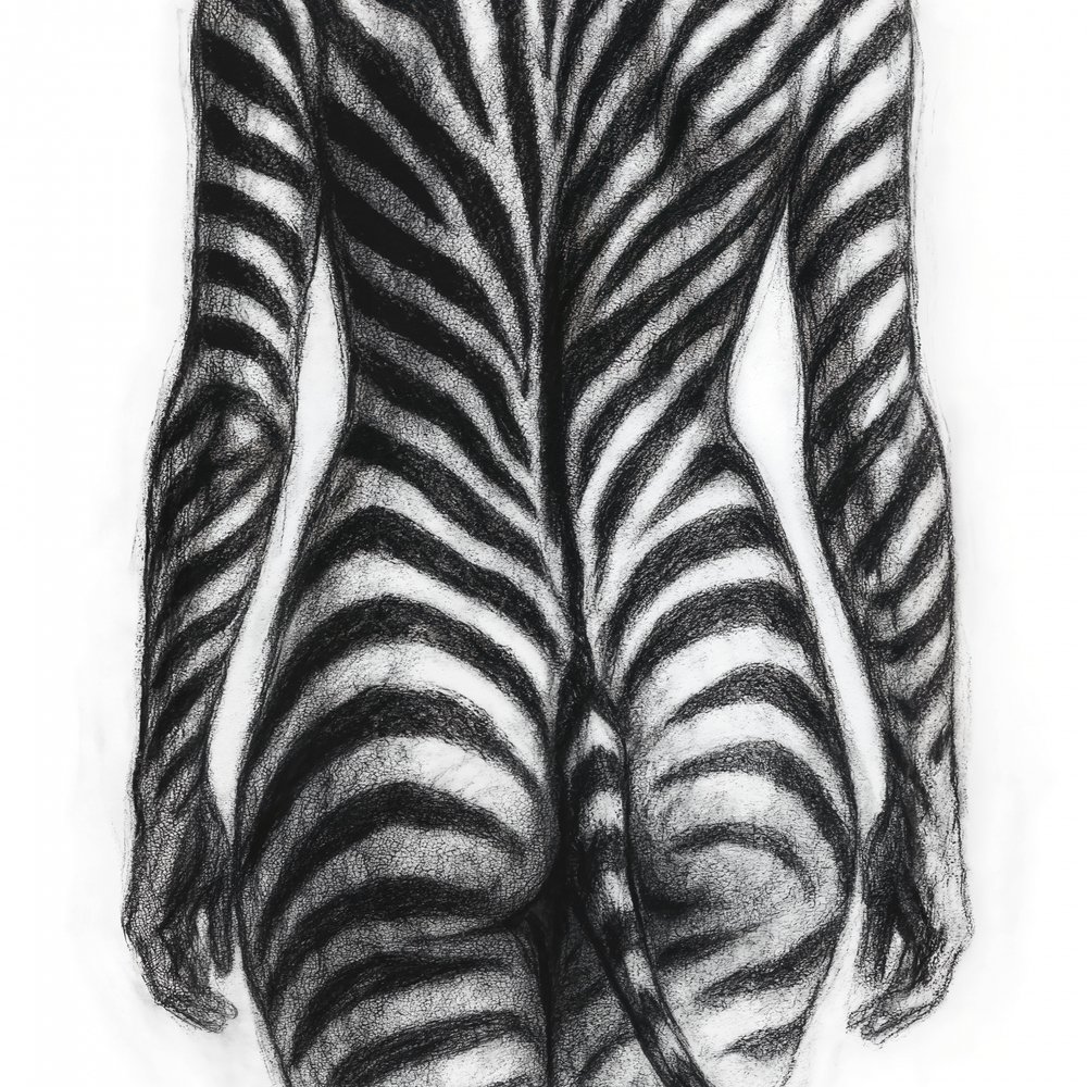 Figur med zebrastriber af Natalie Bruns
