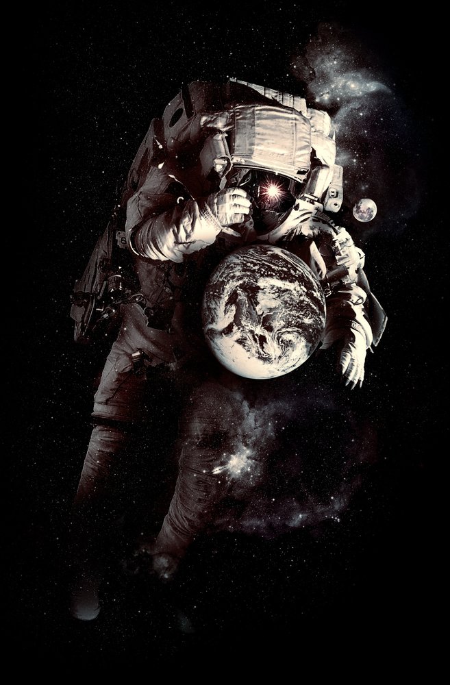 Astronauten Cosmic Earth af Nicebleed