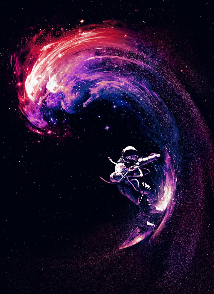 Astronaut Cosmic Surf af Nicebleed