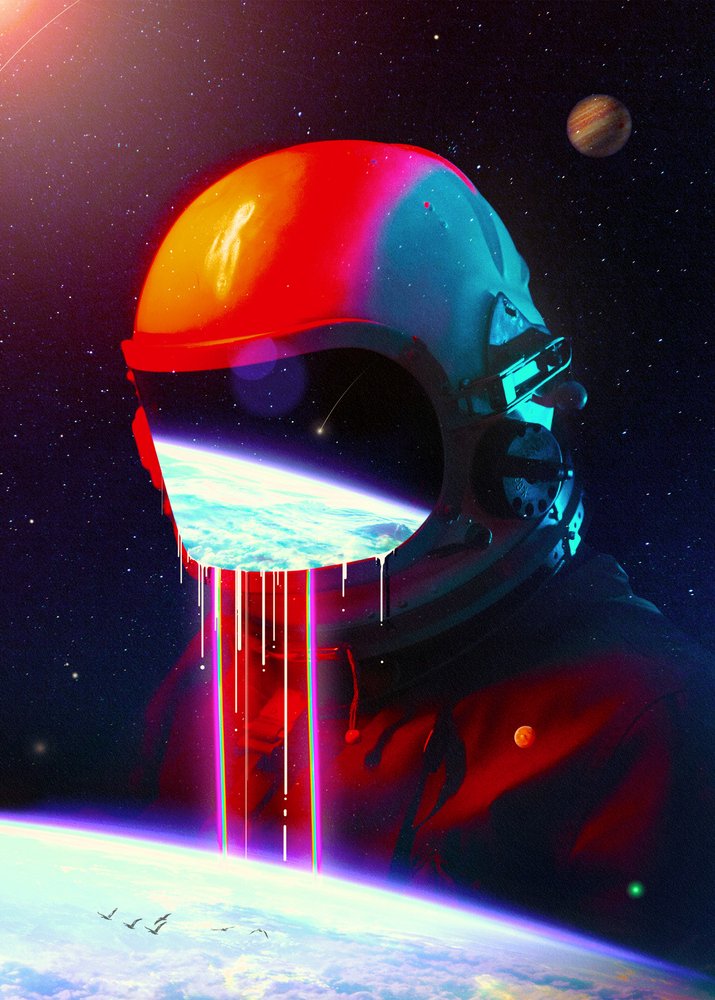 Astronaut Earthscape Flow af Nicebleed