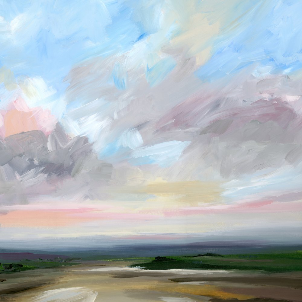 Blush Sky-landskab af Nicole Walsh
