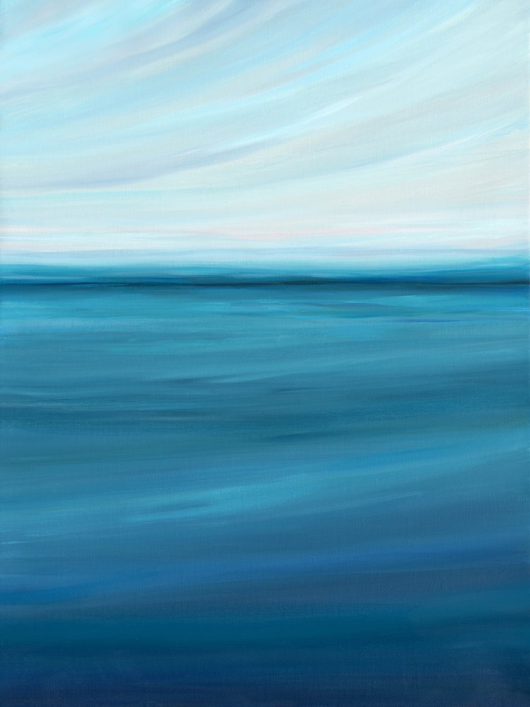 Fredfyldt hav og himmel af Nicole Walsh