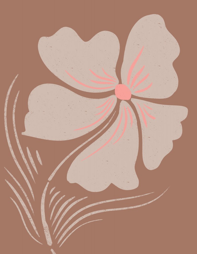 Jordnær boho-blomst af Nikita Jariwala