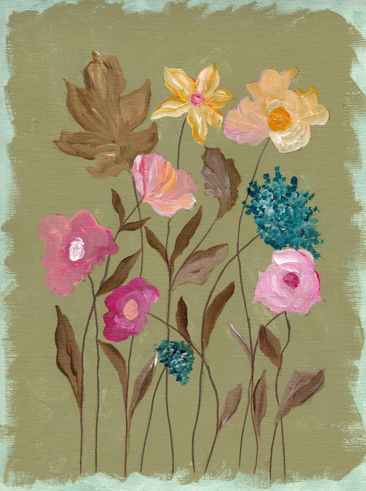 Maleriske blomster i haven af Nikita Jariwala