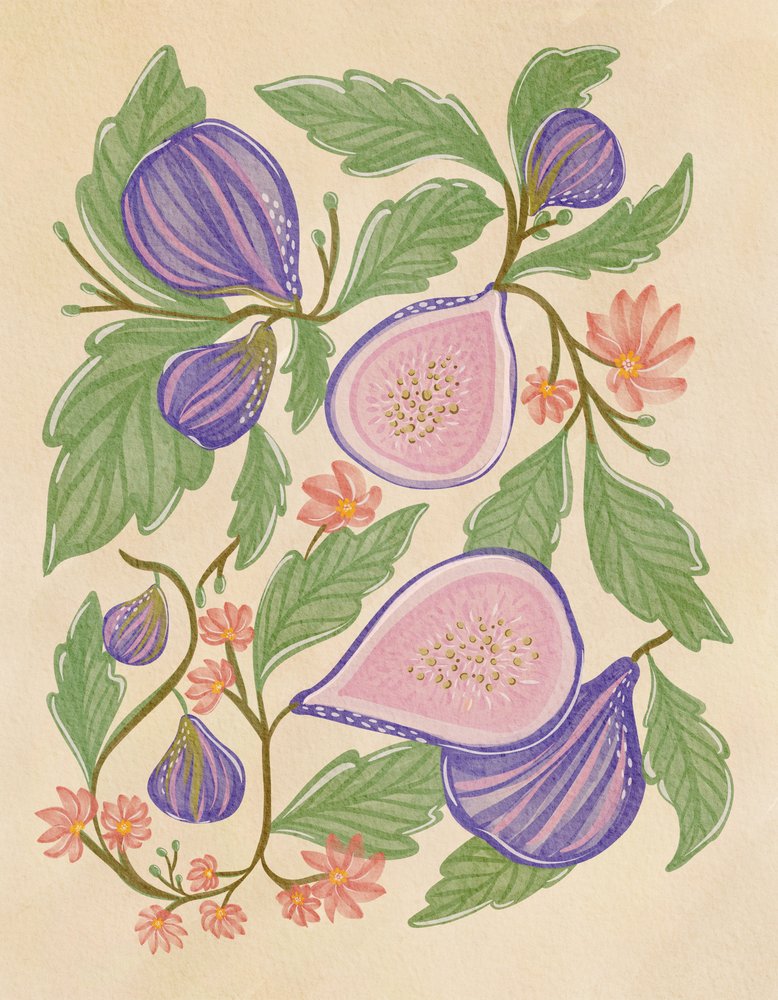 Lilla figner og blomster af Nikita Jariwala