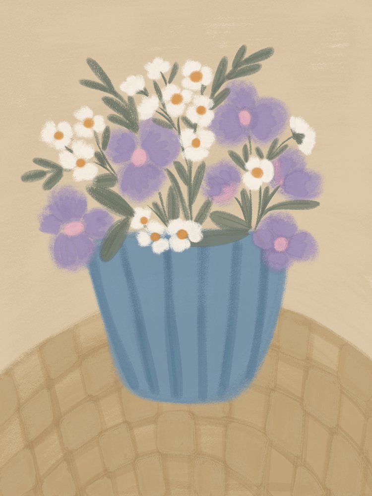 Bløde lilla blomster af Nikita Jariwala