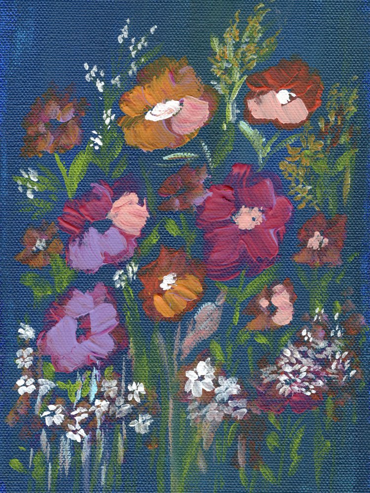 Farverig blomsterbuket af Nikita Jariwala