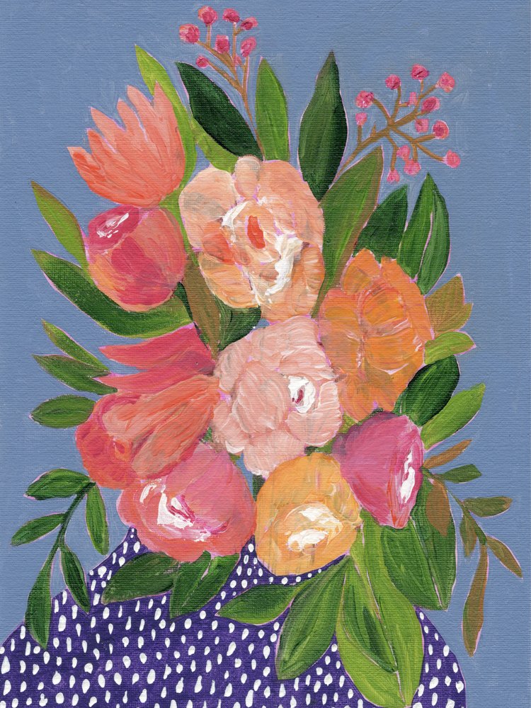 Farverig blomsterbuket af Nikita Jariwala