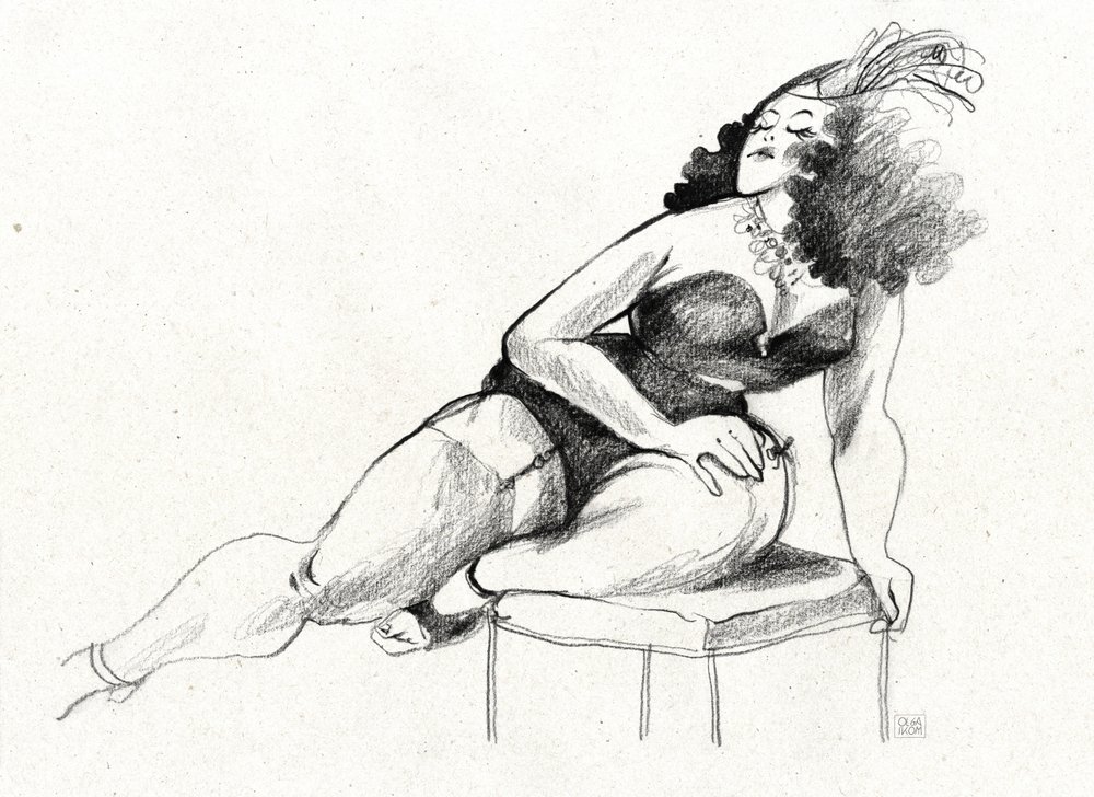 Kurvet pin-up-glamour af Olga Skomorokhova