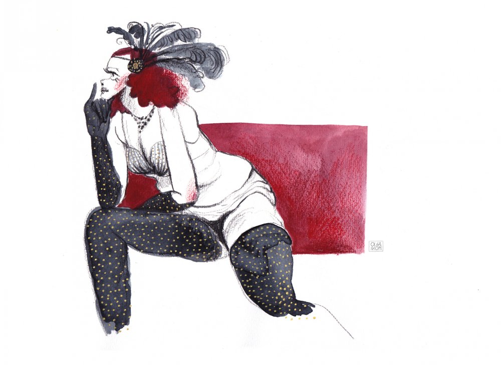Den mystiske flapper-glamour af Olga Skomorokhova