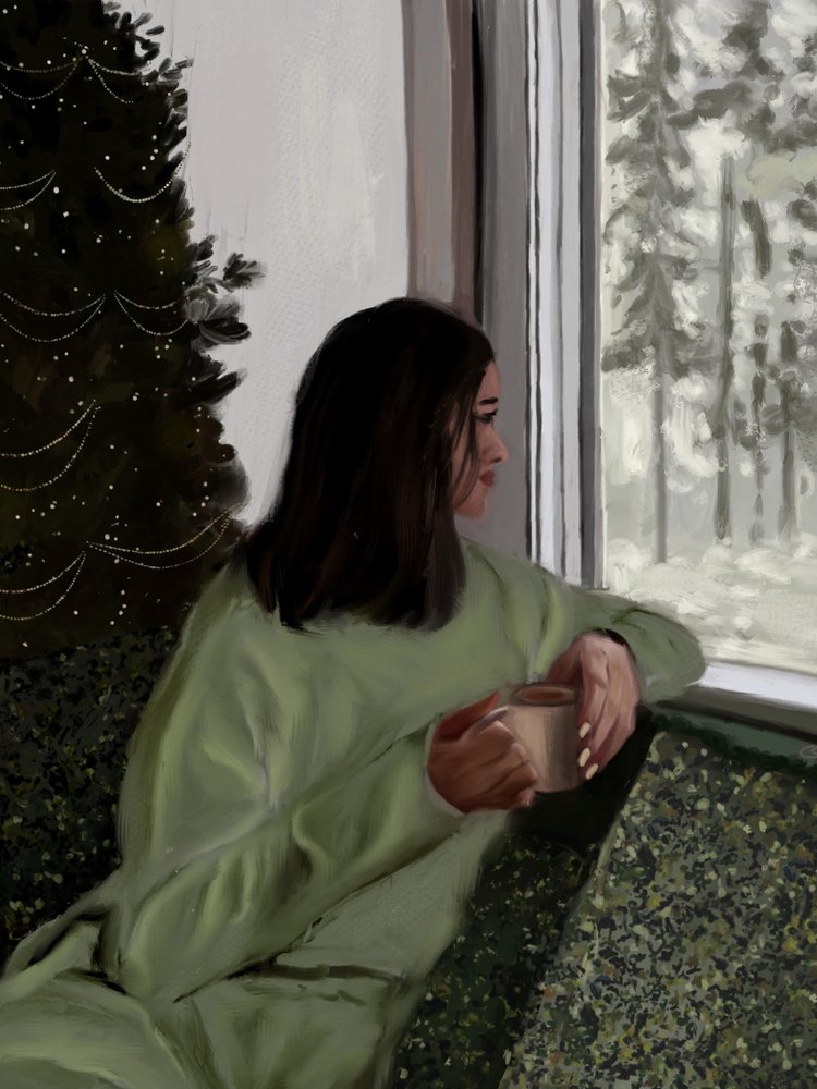Hyggelig vintermorgen af Osheensgallery