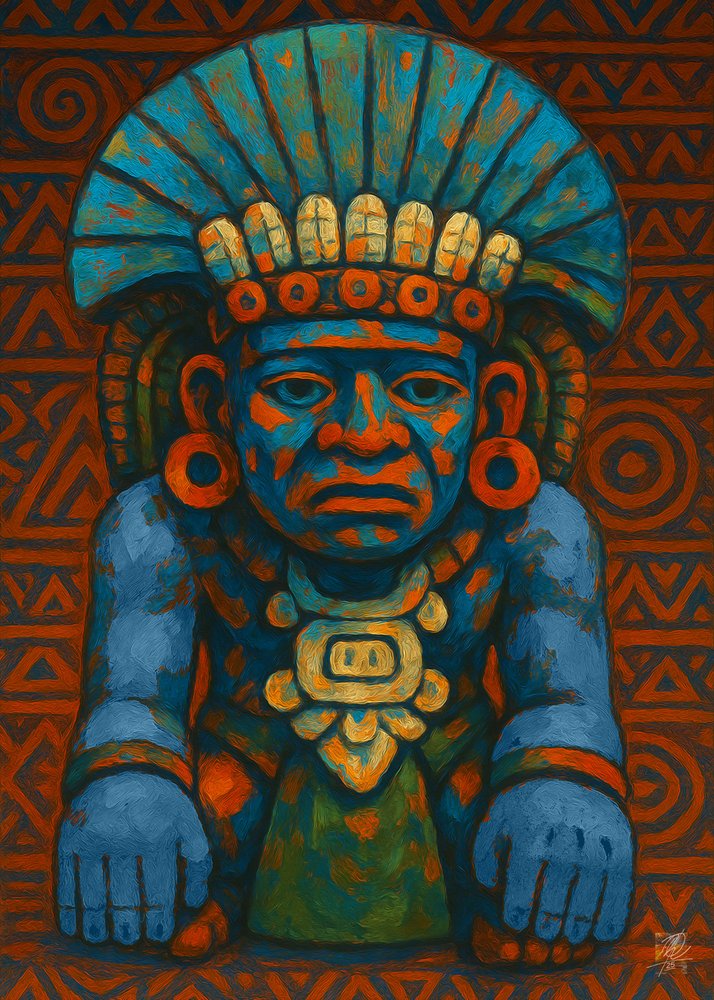 Gammel mayafigur af Osvaldo Russo
