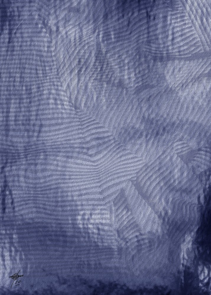 Rolige indigo-bølger af Osvaldo Russo