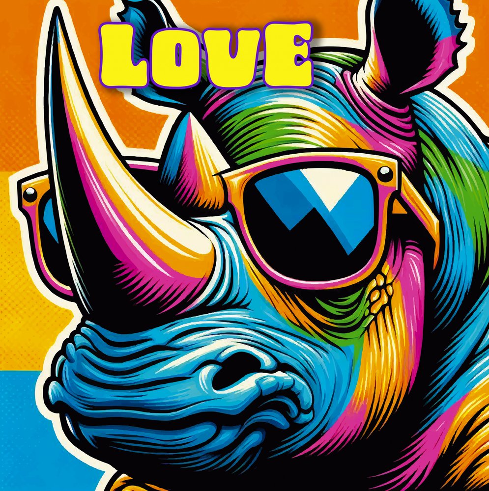 Seje Rhino Love-solbriller af Osvaldo Russo