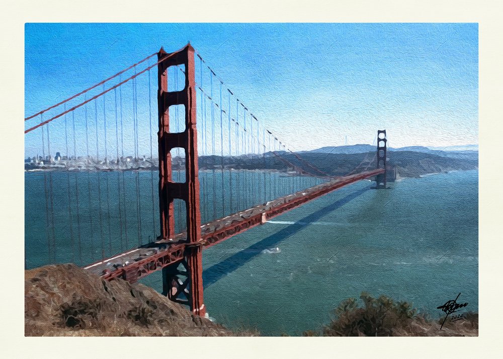 Udsigt over Golden Gate-bugten af Osvaldo Russo