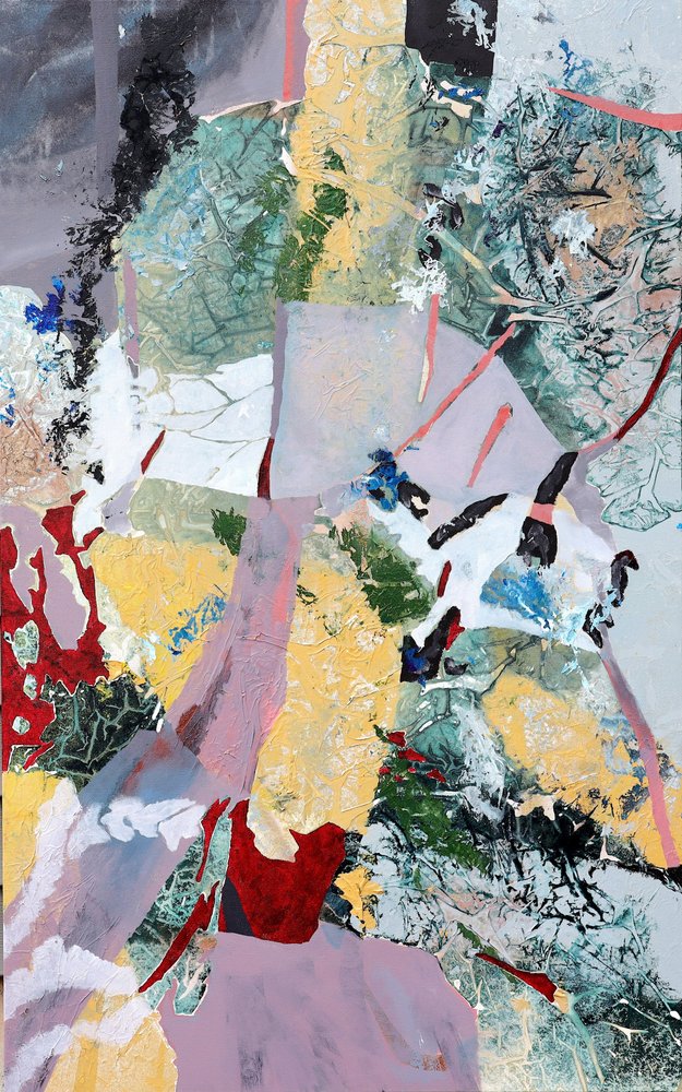 Fragmenteret botanisk abstraktion af POOVI ART