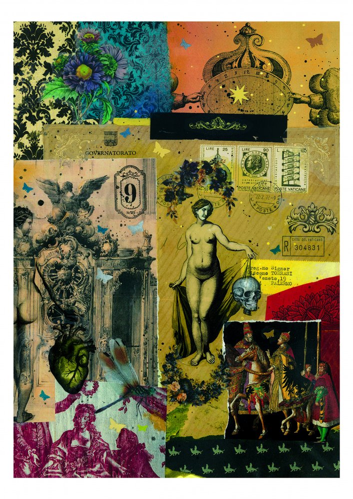 Romantisk barok-collage af Pascal Bouchet-Spiegel
