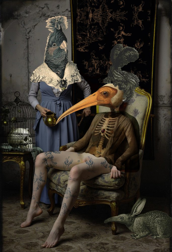 Surrealistiske fuglefigurer af Pascal Bouchet-Spiegel