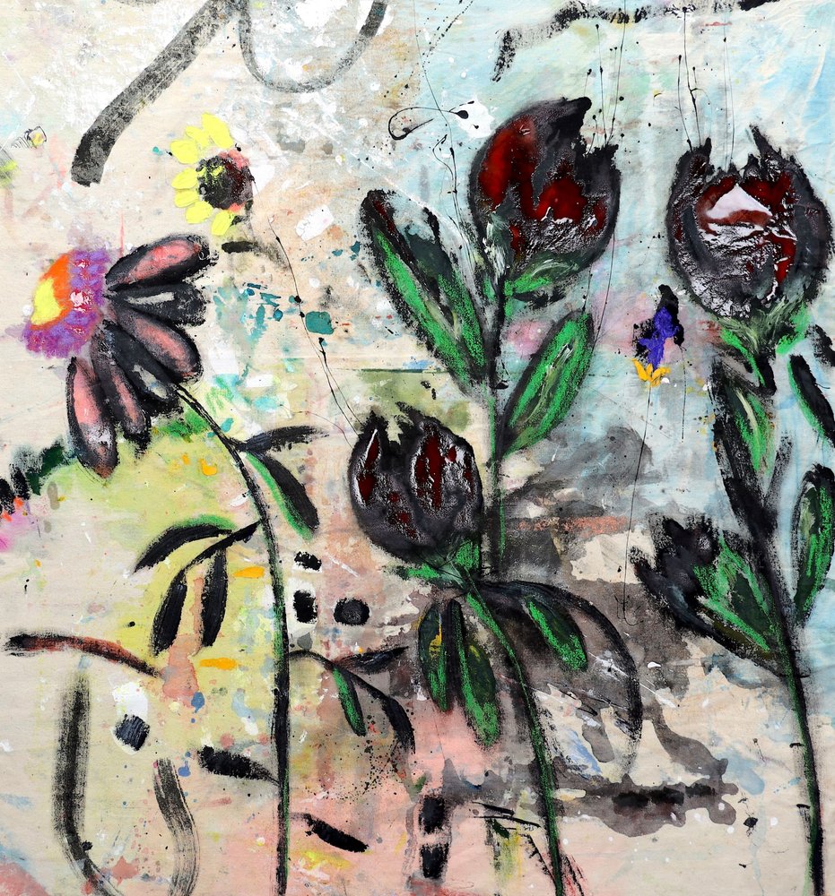 Stemningsfulde abstrakte blomster af Poonam Choudhary