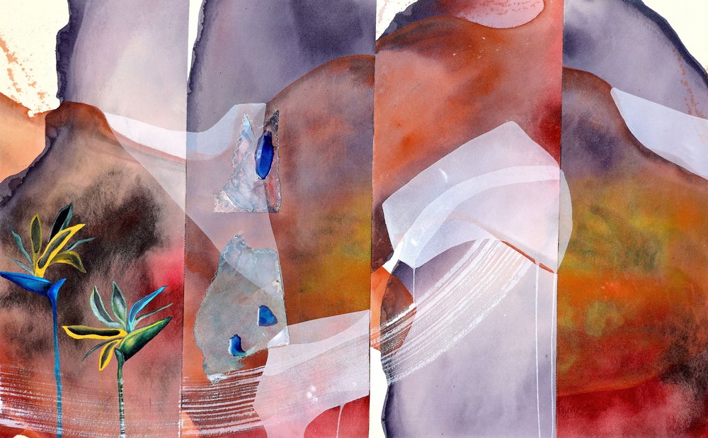 Tropisk abstrakt blomst af Poonam Choudhary