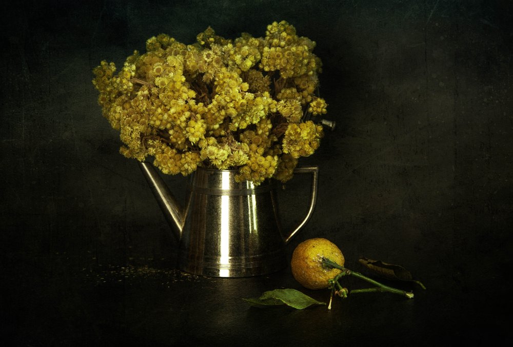 Vintage blomsterstilleben af Ramiz Sahin