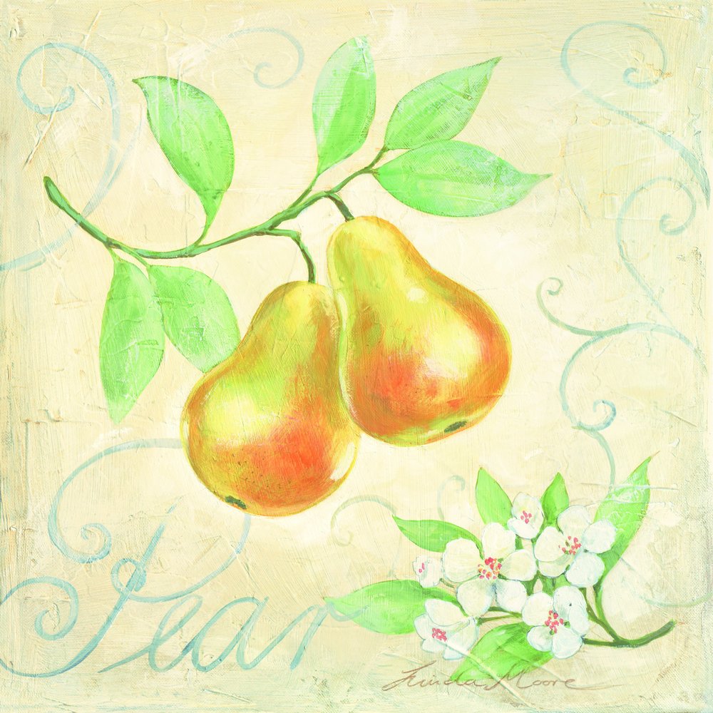 Pærer og blomster af Renate Holzner