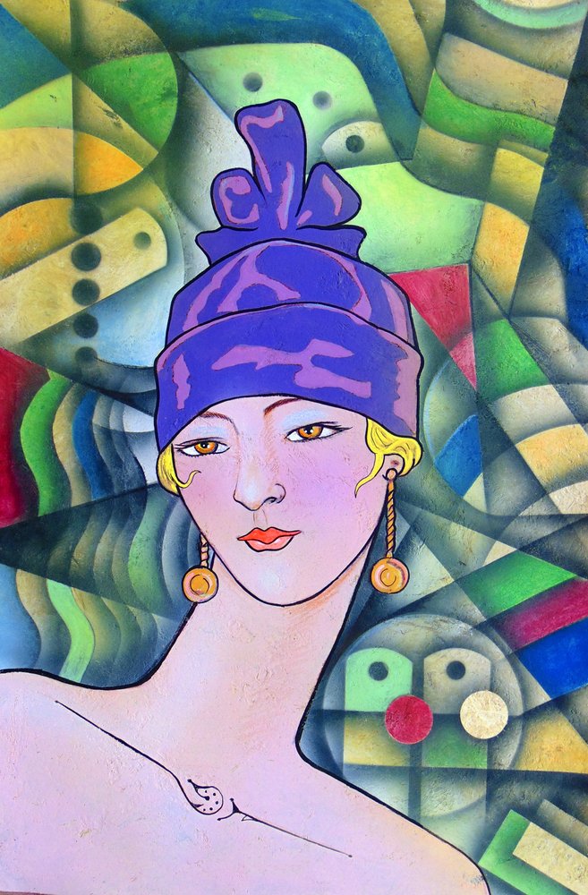 Elegant Art Deco-kvinde af Ricardo Maya