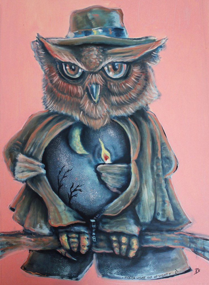 Wise Owl-natlampe af Robert Sigaard