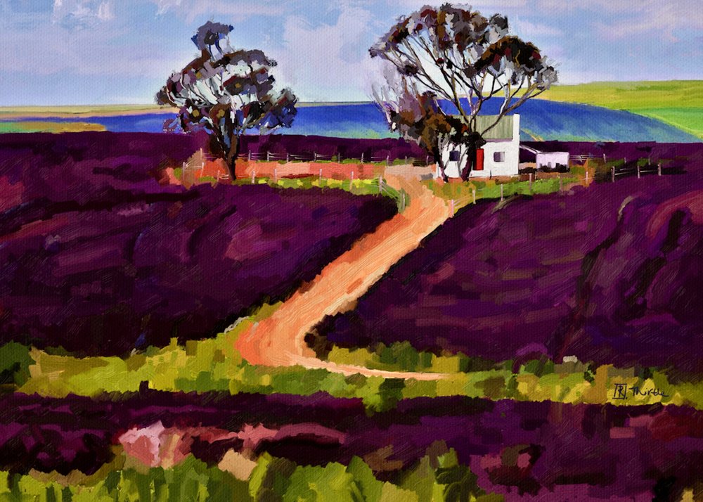 Purple Fields Bondegård af Robert Thirtle