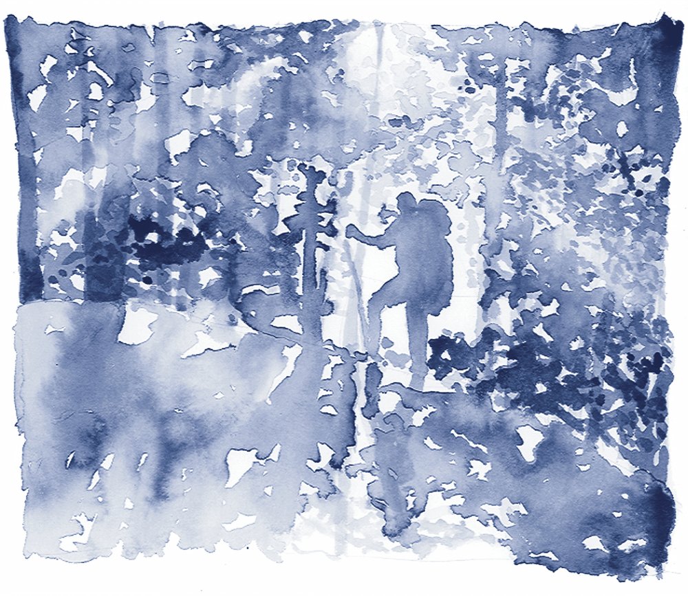 Blue Forest-vandreren af RodMacIver