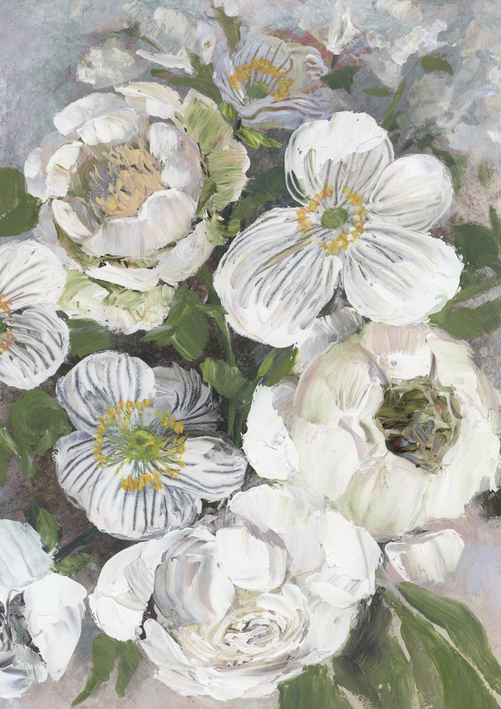 Friske hvide blomster af Rosana Laiz Blursbyai