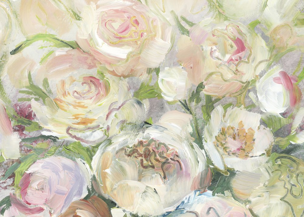 Bløde pastelfarvede blomster af Rosana Laiz Blursbyai