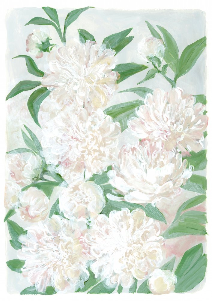 Bløde pæonblomster af Rosana Laiz Blursbyai
