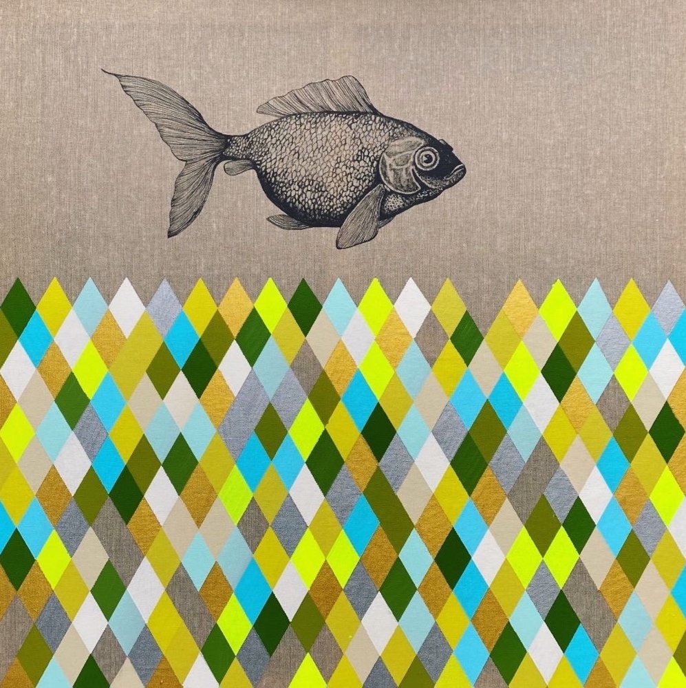 Farverig diamantfisk af SAN STARLING