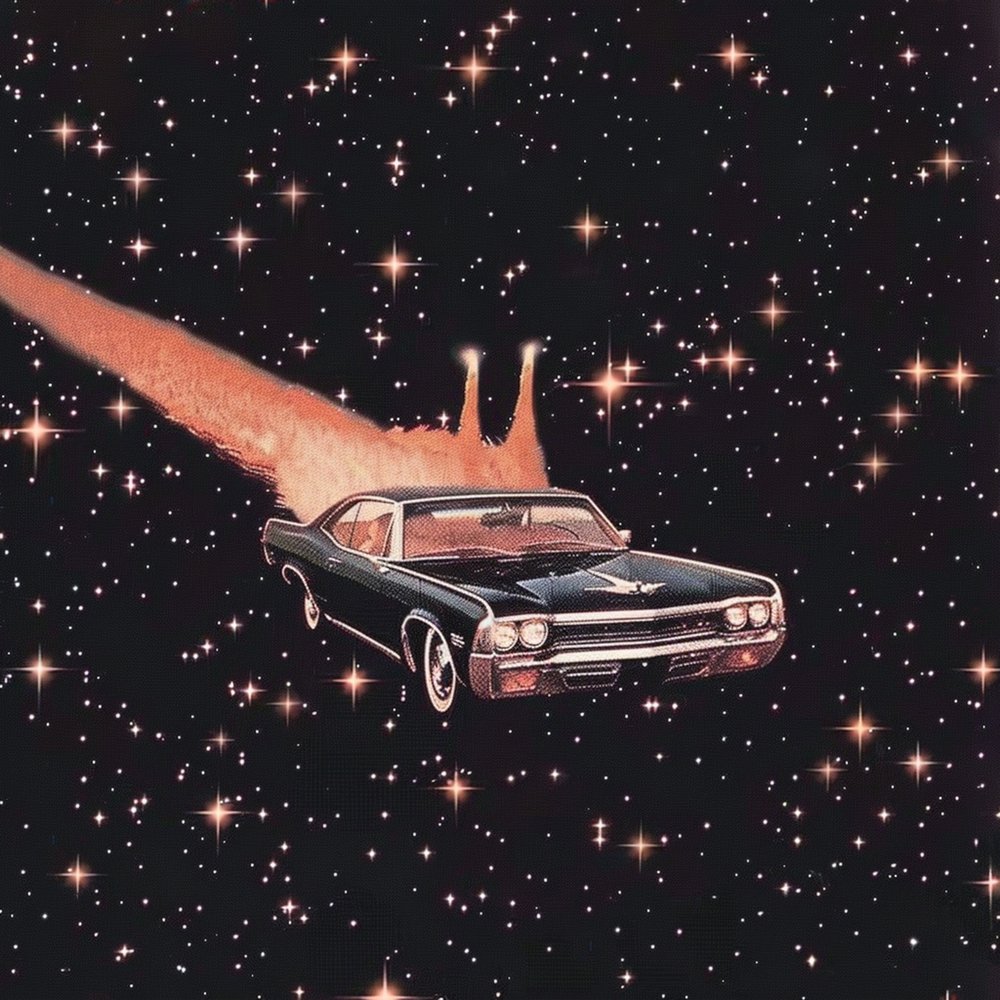 Cosmic Classic Car af Samantha Hearn