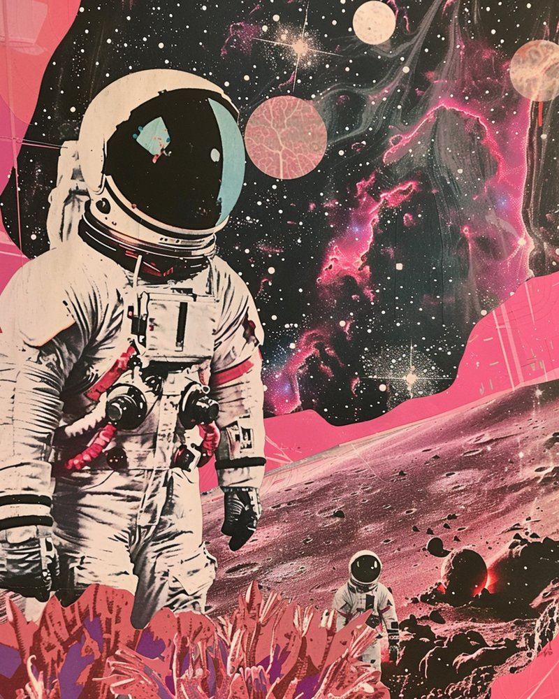 Kosmisk lyserød astronaut af Samantha Hearn