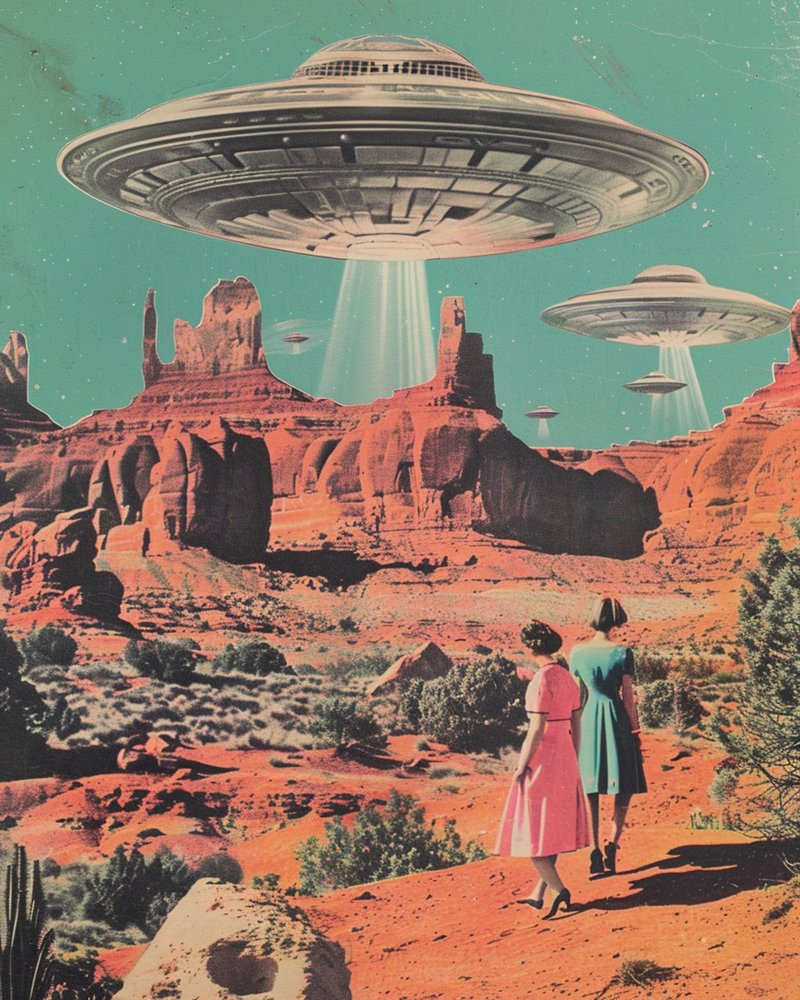 UFO-invasion i ørkenen af Samantha Hearn
