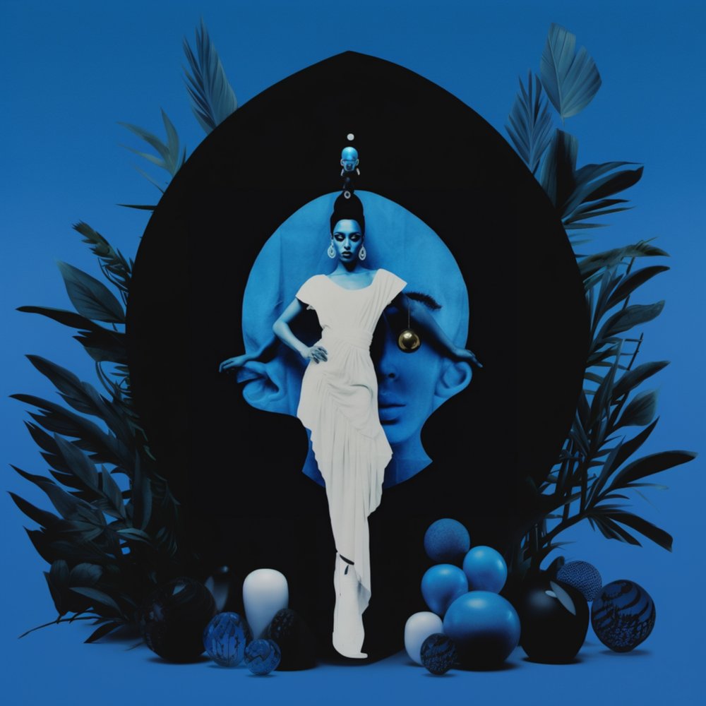 Elegant Blue Vision af Samantha Hearn
