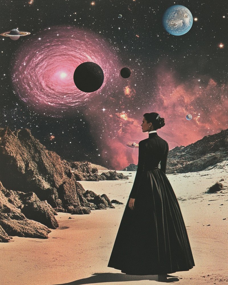 Elegant Traveler Pink Galaxy af Samantha Hearn