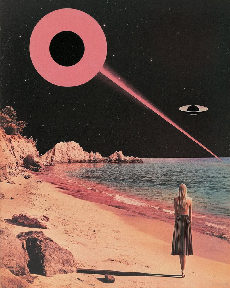 Pink UFO-strandaften af Samantha Hearn