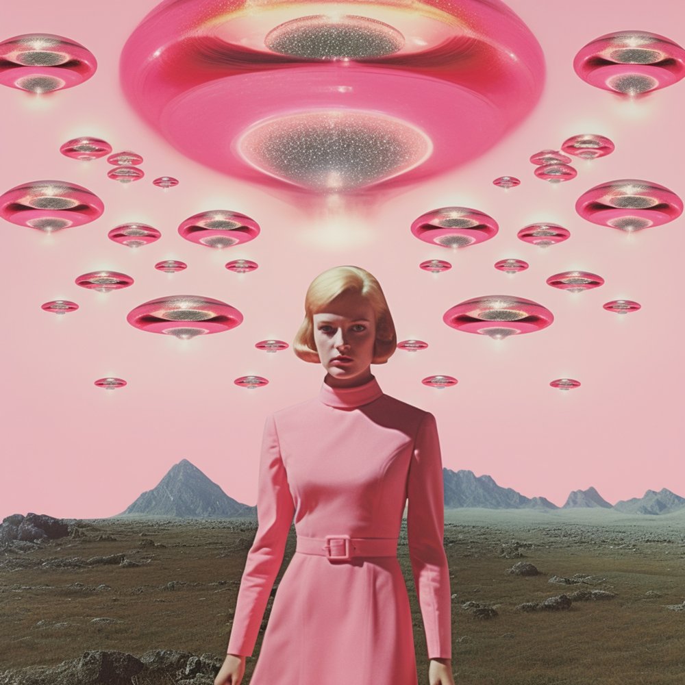 Invasion af lyserøde UFO’er af Samantha Hearn
