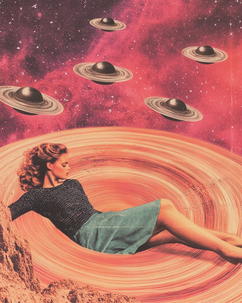 Retro Kosmisk Kvinde af Samantha Hearn