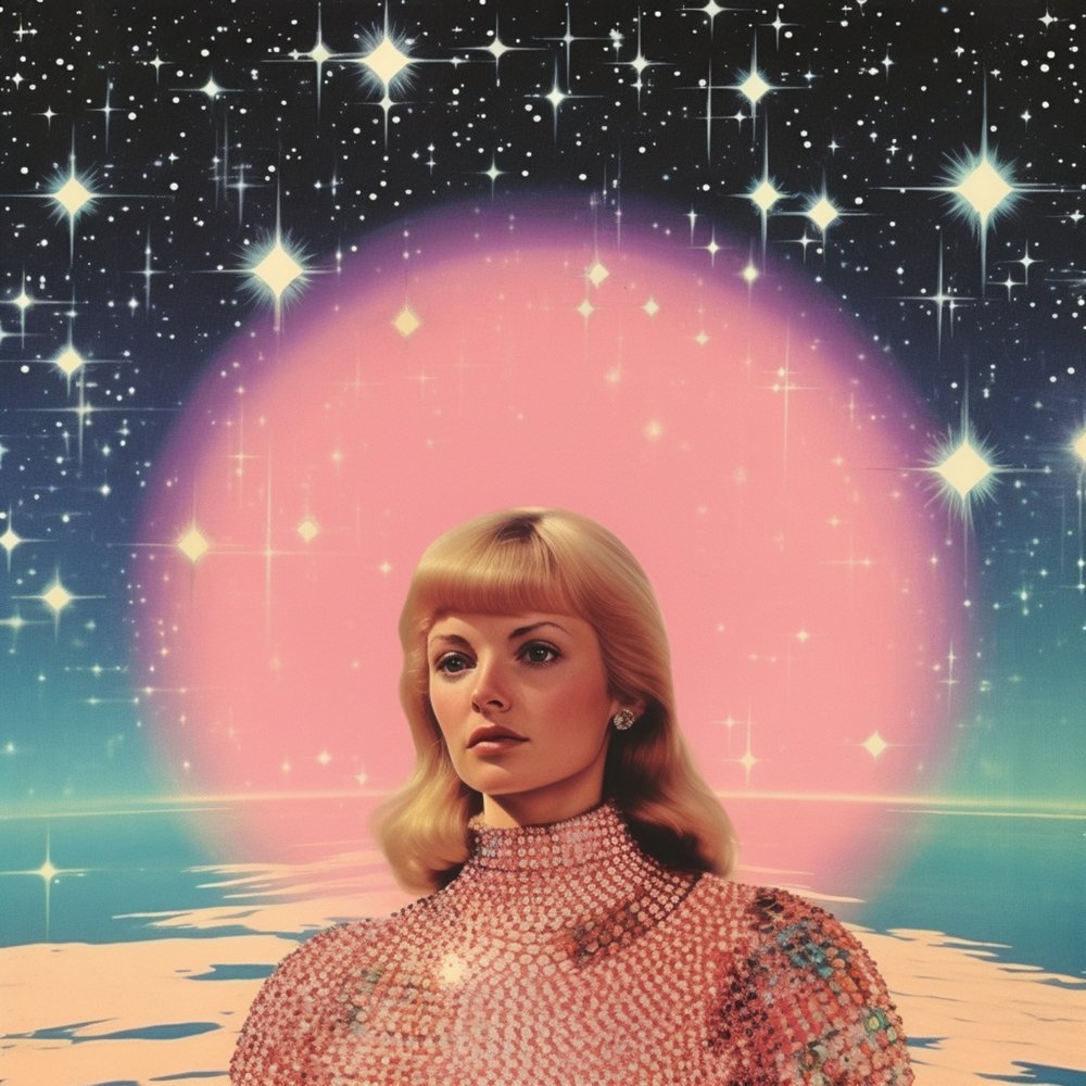 Retro-futuristisk rumkvinde af Samantha Hearn