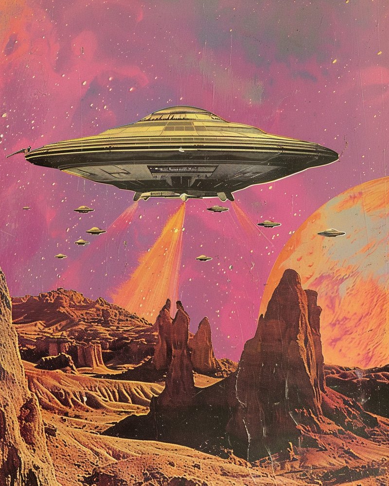 Retro-science fiction-ørkenplanet af Samantha Hearn