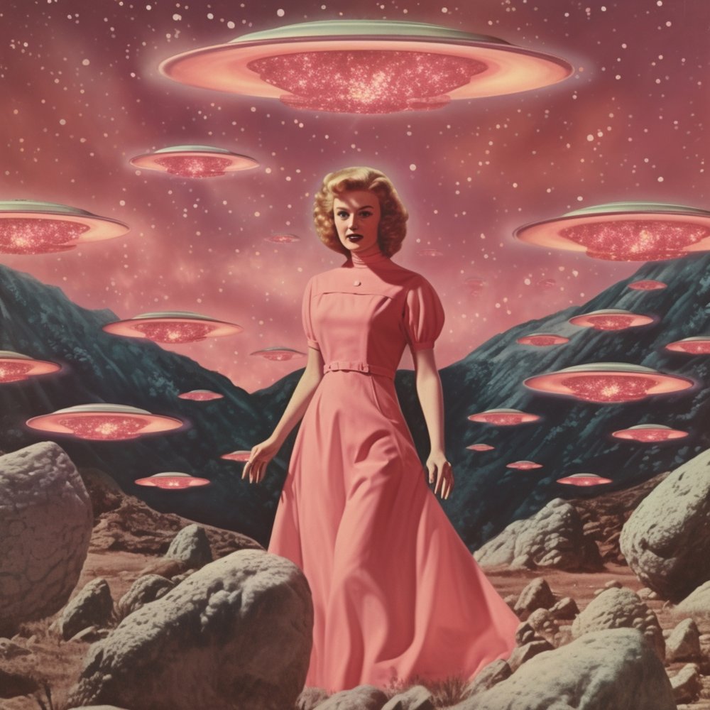 Retro-sci-fi-invasion af Samantha Hearn