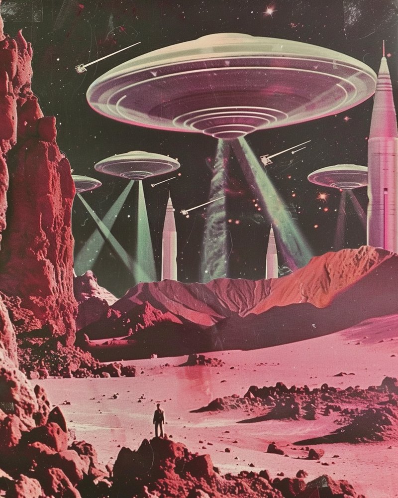 Retro Sci-Fi-invasion af Samantha Hearn