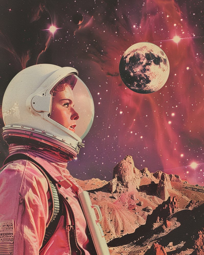 Retro Space Explorer af Samantha Hearn