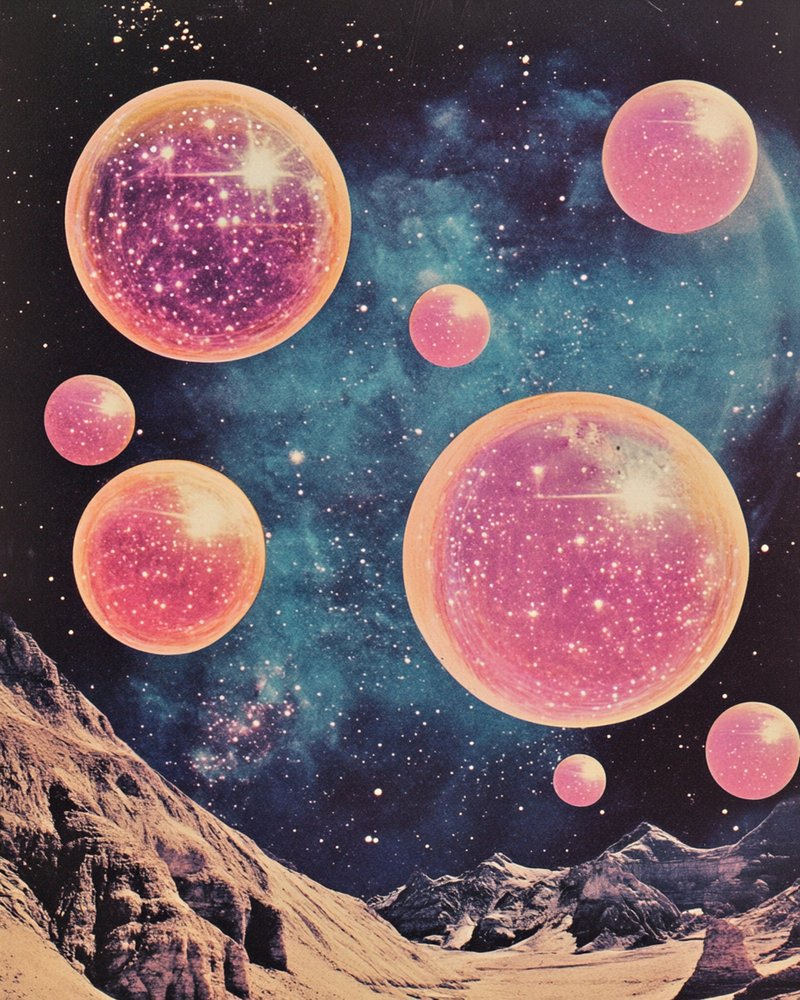 Surrealistisk kosmisk landskab af Samantha Hearn