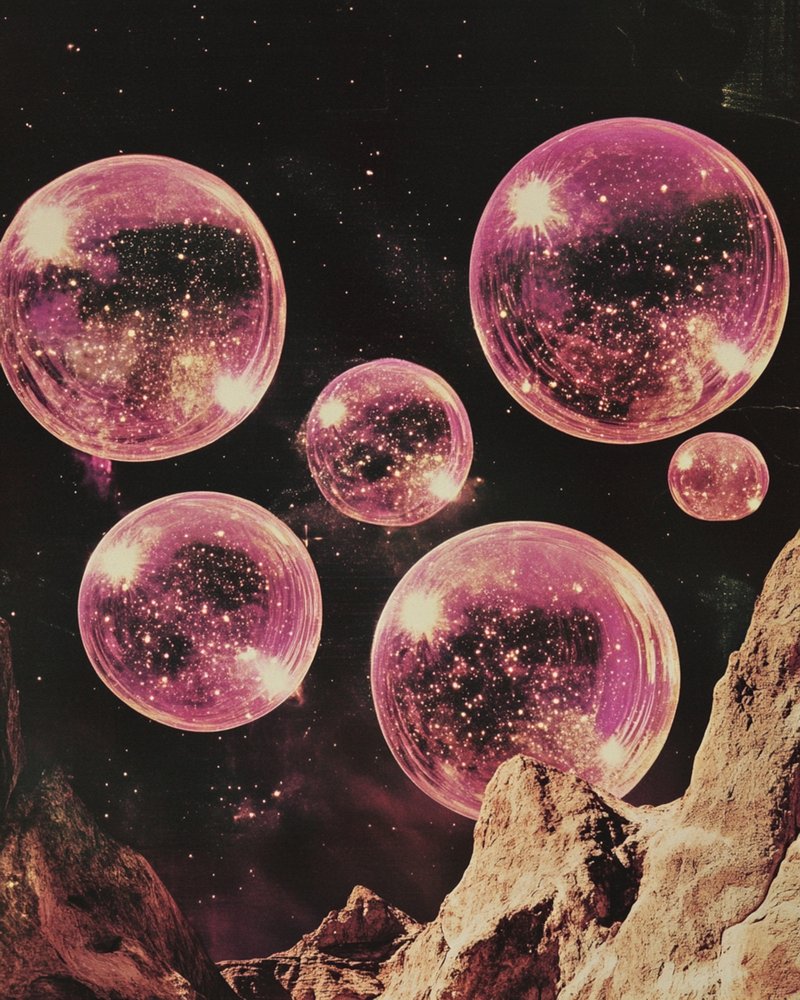 Surrealistiske lyserøde planeter af Samantha Hearn